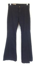 Polo Ralph Lauren Women's Wide Leg Denim Pant, Dark Wash, 27