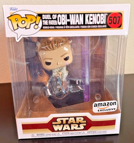 Funko Pop! Deluxe 507 Duel of the Fates: Obi-Wan Kenobi - Star Wars - Amazon Exc