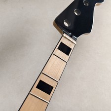 J Bass Guitar Neck part maple fingerboard block inlay 20 Fret Gloss 34inch