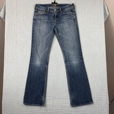 7 For All Mankind Womens Jeans Flynt Bootcut Fade Wash Blue Denim Size 27