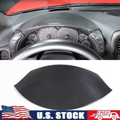 Real Carbon Fiber Instrument Cluster Cover For Corvette C6 2005-2013 US