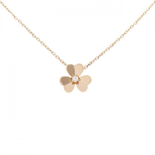 Authentic Van Cleef & Arpels Frivole Small Necklace #230-000-519-0187