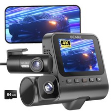 3-Channel Dash Cam - 4K Front and Rear Dash Camera for Cars - Front, Inside, ...