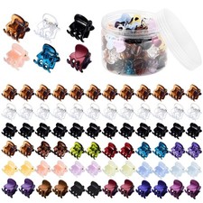 Mini Hair Claw Clips for Girls and Women, 73 Piece Set, 1.Assorted Colors