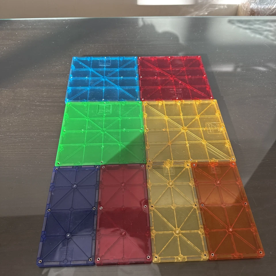 Magna-Tiles Rectangles Expansion Set Magnetic Building 8 Piece Set - Image 4 of 4