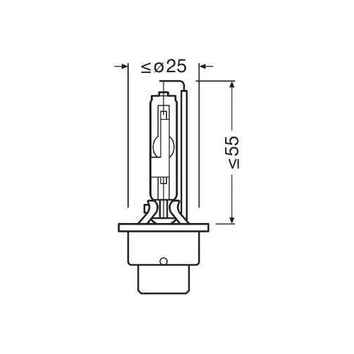 Glühlampe Fernscheinwerfer Ams-osram 66250CBN für - Bild 3 von 4