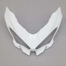 Front Headlight Fairing for Kawasaki Ninja 400 2018-23 Unpainted Upper Nose Cowl