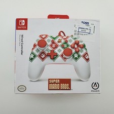 PowerA 1519333-01 Wired Controller Mario Holiday Sweater For Nintendo Switch New