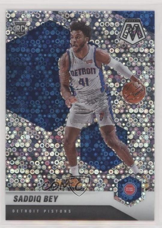 2020-21 Panini Mosaic Fast Break Silver Prizm Saddiq Bey #209 Rookie RC v9t