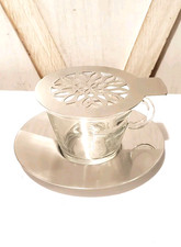 New Nespresso Cappuccino Cup Saucer And Stenc...