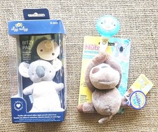 2 Pacifier Plush Keepers Sloath Koala Itzy Ritzy Nuby 0-6m