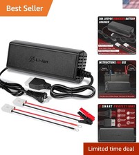 Rapid Charging 12V LiFePO4 Battery Charger - Certified, Dual Connection Types