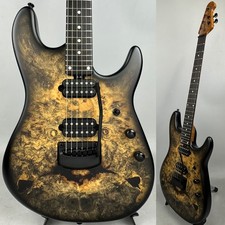 MUSIC MAN Jason Richardson 6 corde Cutlass HT Natural Buckeye Burl, Black Burst