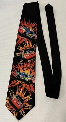 1998 Ralph Marlin NASCAR Jeff Gordon #24 Race Car With Burst Repeat Neck Tie