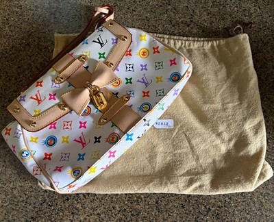 Louis Vuitton Eye Love You White Shoulder Bag w/ Dust Bag, Lock
