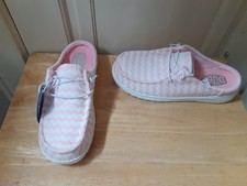 Hey Dude Wendy Woman's Slip On Terry Stripe Shoes Size 8  NEW WITH TAGS