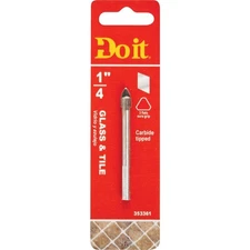 263361DB 1/4 In. x 2-1/4 In. Carbide Glass & Tile Drill Bit