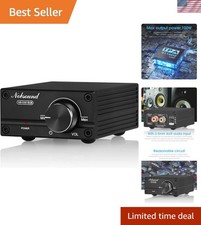 Ultra-Compact 100W Digital Subwoofer Amplifier with AUX Input and Volume Control