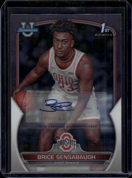 2022-23 Bowman University Chrome #11 Brice Sensabaugh Chrome Prospect Autographs