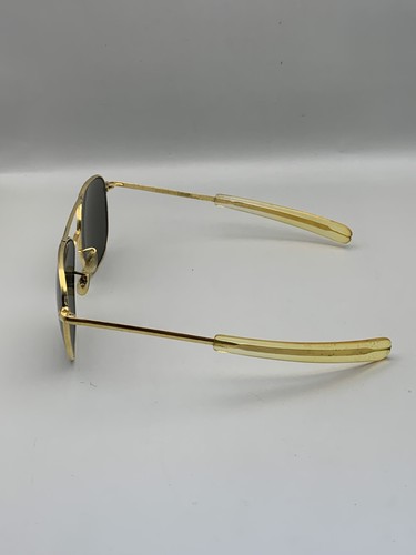 Gafas de sol Randolph Engineering Aviator para hombre talla 58 mm marco dorado lentes verdes EE. UU. - Imagen 4 de 13
