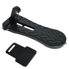 Car Door Step with Latch Protector, Extended Foldable Aluminum Alloy Car Step...
