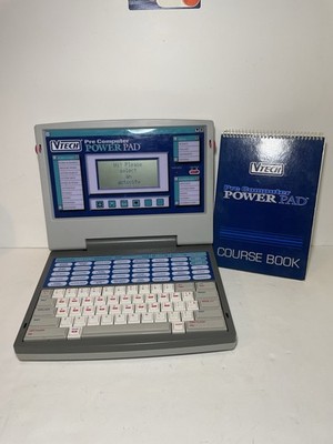 Vtech Pre Computer Power Pad Vintage Educational Laptop w/Manual TESTED