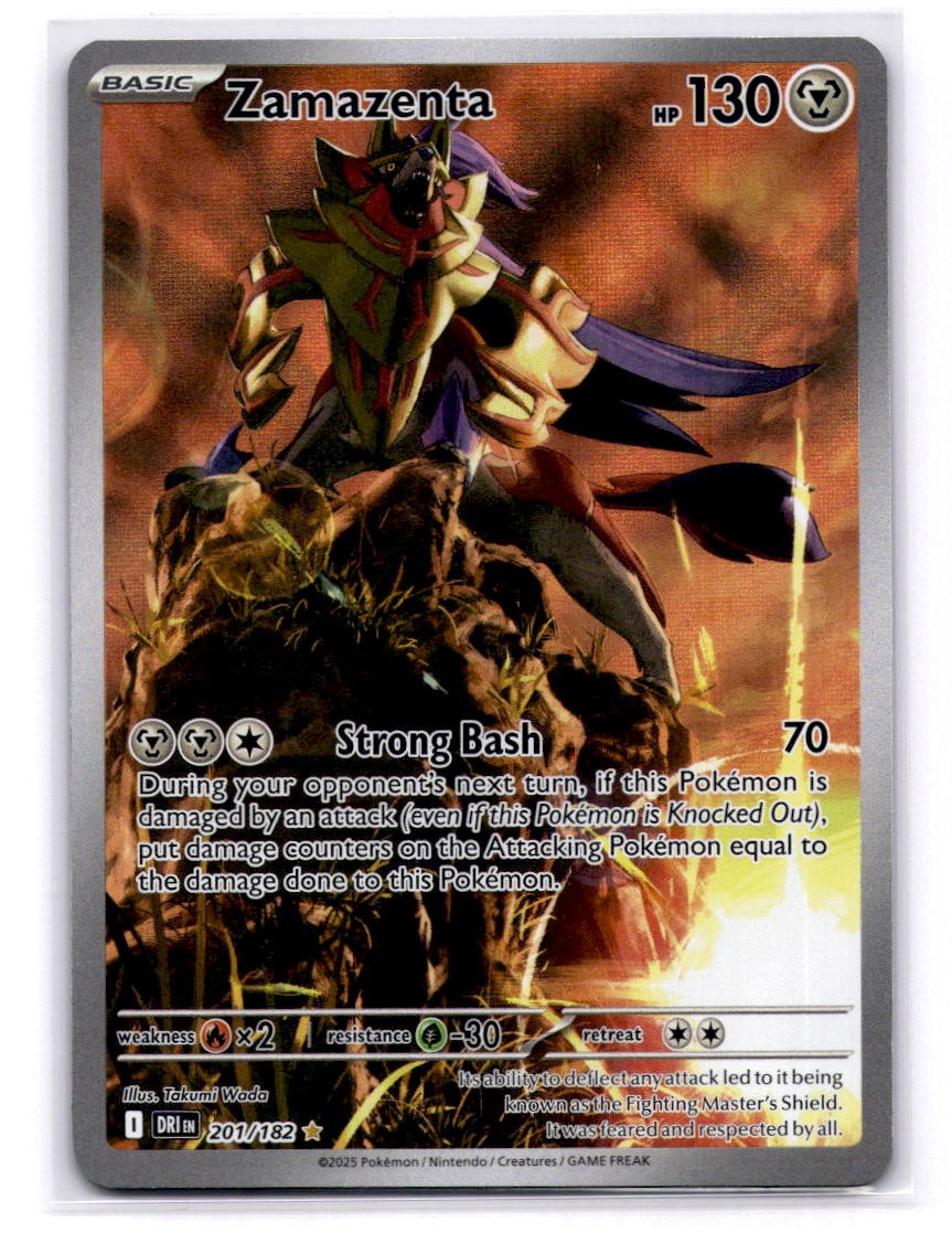 Zamazenta Illustration Rare SV10: Destined Rivals 201/182 LP-NM