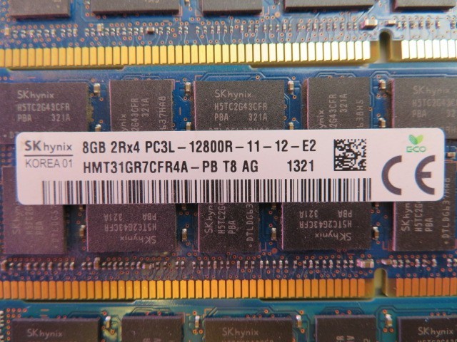 как выглядит SKHYNIX 128GB 16x8GB SERVER RAM PC3L-12800R 2Rx4 ECC REGISTERED HMT31GR7CFR4A фото