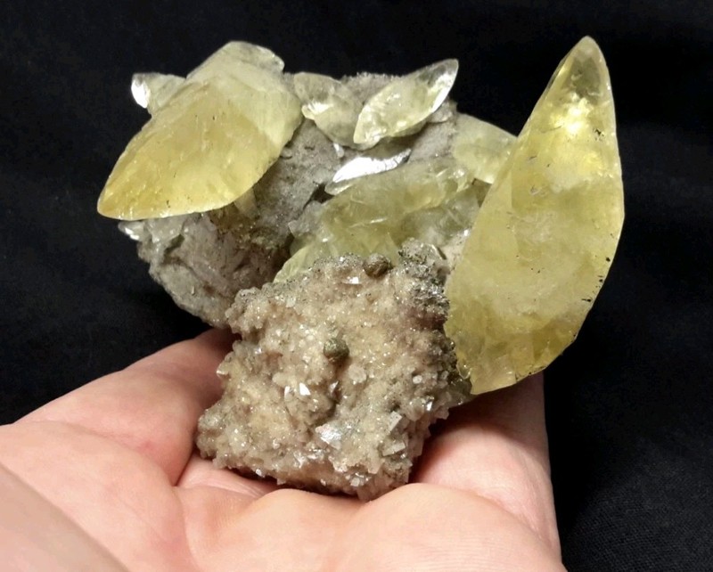 4" CALCITE with CHALCOPYRITE and DOLOMITE from Reynolds Co., Missouri 