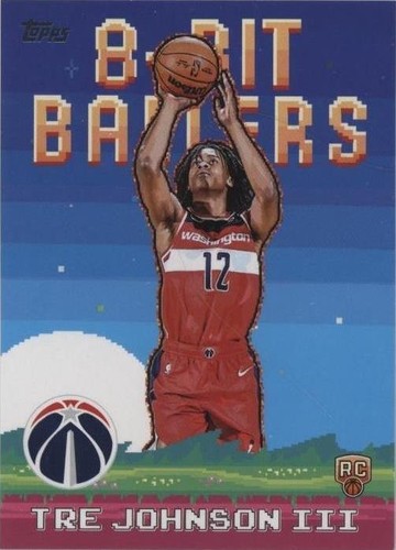 2025-26 Topps 8-Bit Ballers #8B36 Tre Johnson III RC | eBay