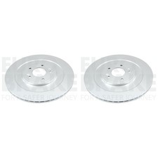 2x EUROBRAKE BREMSSCHEIBEN 345mm BELÜFTET HINTEN passend für HYUNDAI IONIQ KIA E