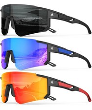 Polarized Sports Sunglasses for Men Women, UV400 Protection Mens Sunglasses W...