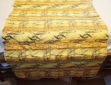 Groovy Vintage 1960's Mod Abstract Print Geometric Upholstery Fabric 92" x 32”