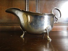 Sterling Silver Sauce/ Gravy Boat-hallmarked 1933 I S Greenberg 162grams