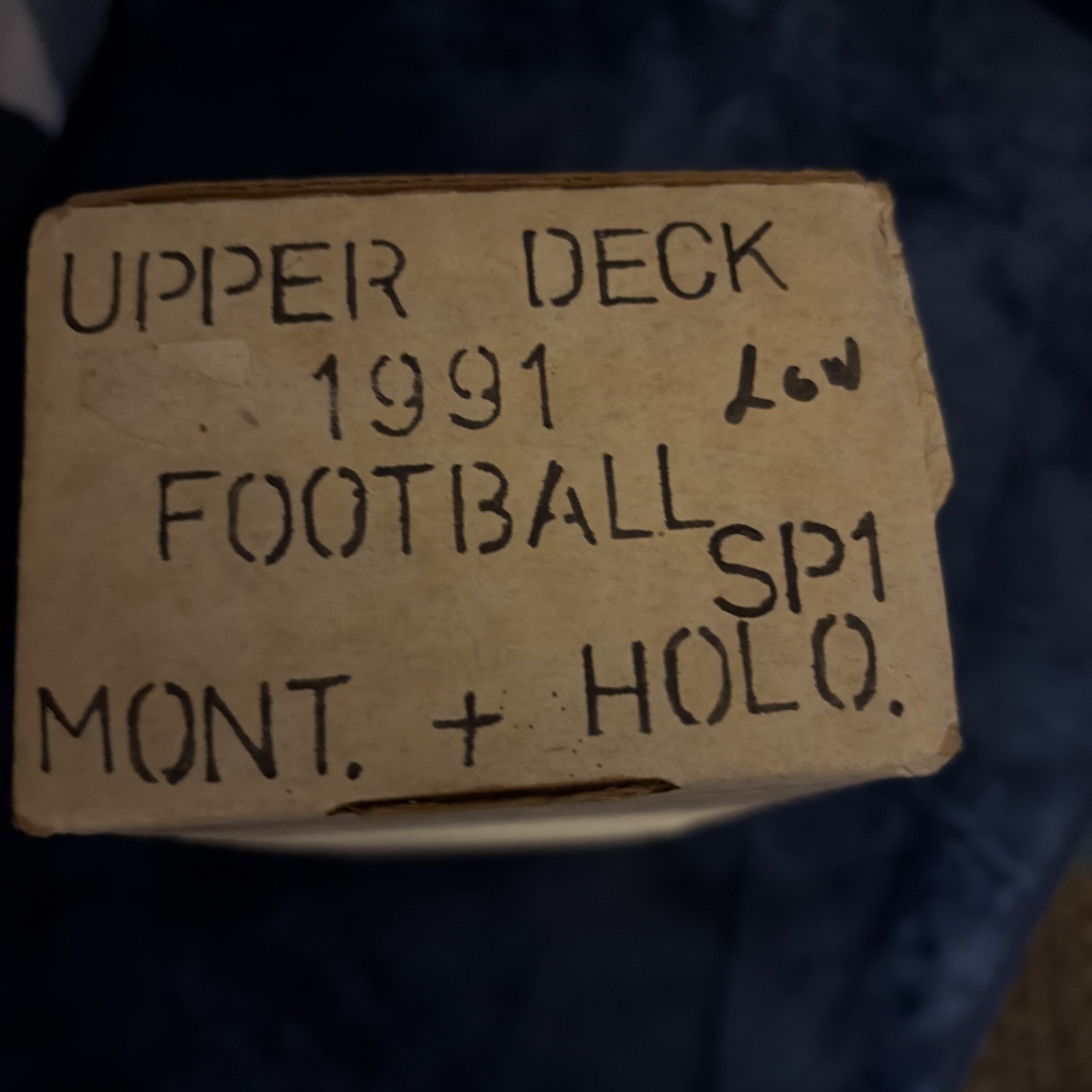 1991 Upper Deck Football SP1 Mont and HOLO box set