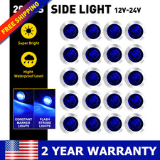 20x 34 Flashing Strobesteady Marker Lights Blue Led Emergency Hazard Warning 20x 34 Flashing Strobesteady Marker Lights Blue Led Emergency Hazard Warning