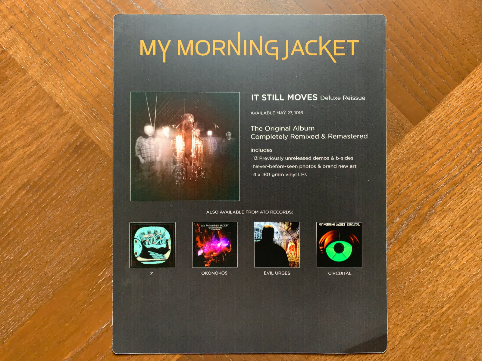 Vinyl Store Album Divider Card 13x16 Promo Only! 2016