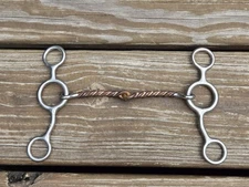 Reinsman #341 Twisted Sweet Iron Junior Cowhorse Western Gag Bit - 5" - VGUC!