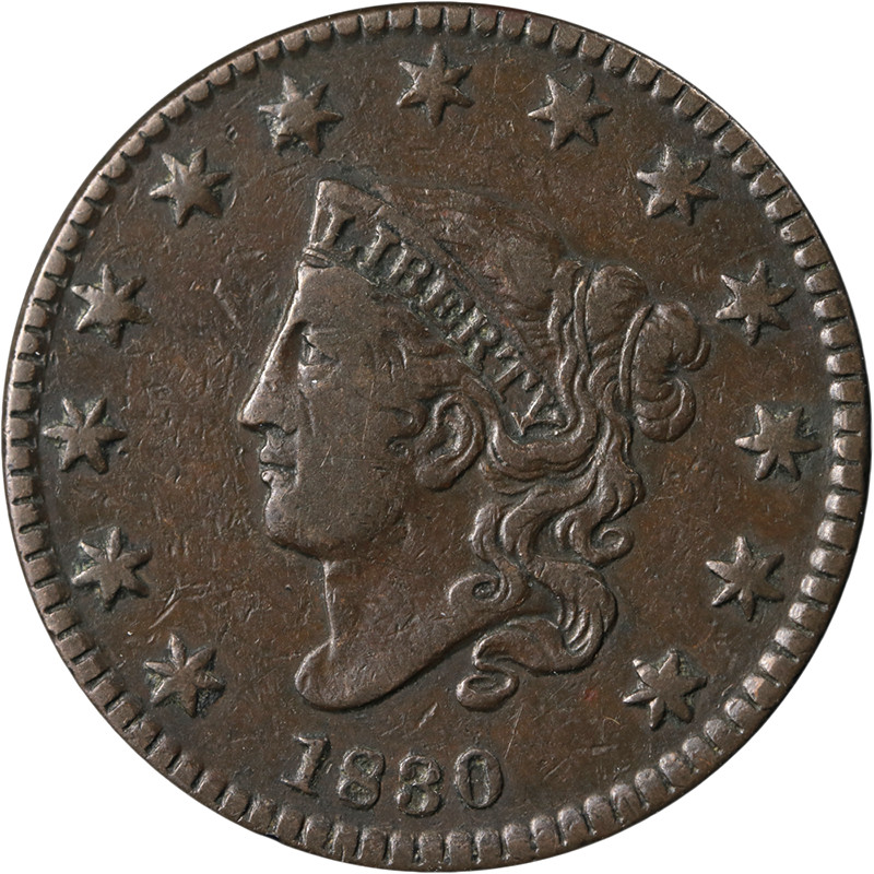 1830 Large Cent 'Large Letters' Choice VF+ N.8 R.1 Great Eye Appeal Nice Strike