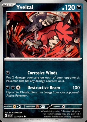 Pokémon Yveltal Shrouded Fable #35 (6532)