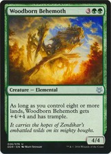 Woodborn Behemoth Light Play, English Magic the Gathering MTG Duel Decks: NIssa 