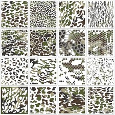 Camo Stencil for Spray Paint 6inch Stencils Camouflage Stencils...