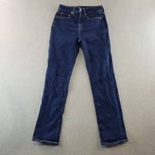 Gap Jeans Women's Sz 6 Blue Dark Wash Classic Straight High Rise Stretch Norm