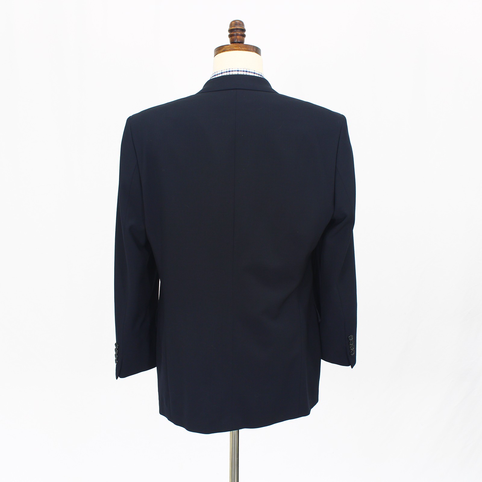 Hugo Boss 40R Navy Sport Coat Blazer Jacket Solid 3-Button Wool thumbnail 7