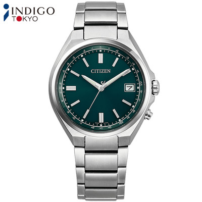 Citizen Collection CB1160-55W Titanium Solar Radio Controlled Green Dial 37.5mm