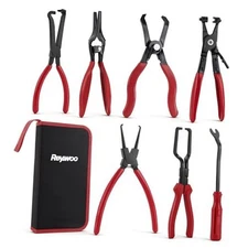 Fuel Line Pliers Set, 7 pc Disconnect Set with Fuel Line/Hose Clamp/Removal 