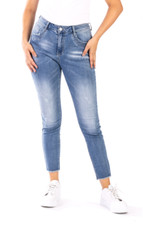 BLUE MONKEY JEANS B- WARE VERSCHIEDENE BLAUTÖNE SKINNY CROPPED  32 iger LÄNGE