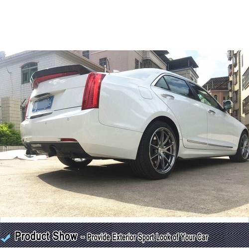 Fit for Cadillac ATS 2013-2015 Carbon Fiber Side Skirts Extension Lip Spoiler - Picture 5 of 12