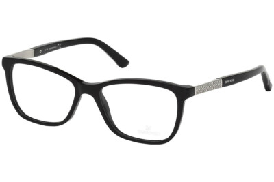 Swarovski ELINA SK5117 001 Black Plastic Eyeglasses Frame  54-16-140 SW5117 RX
