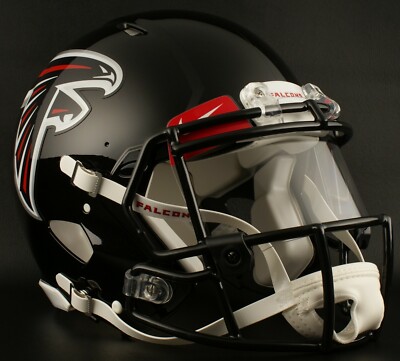 black football helmet clear SHOC Zero G+ Visor The Visors are made from THE highest grade of ultra ATLANTA FALCONS NFL Football Helmet